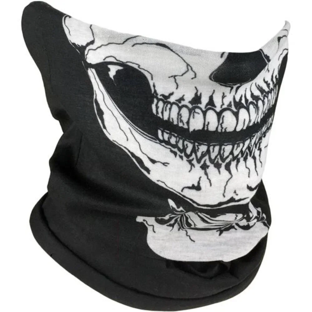 Skull Face Mask Neck Gaiter Balaclava UV Protection Sun Wind Dust Motorcycle UV